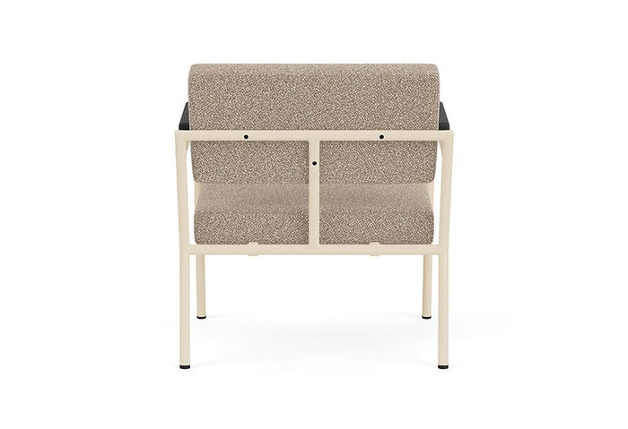 FÉST Monday fauteuil met amleuning sand|zwart Sydney 22 beige