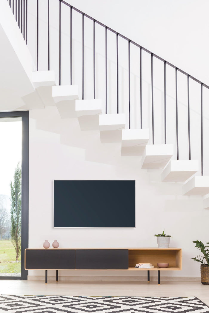 Fina dressoir tv-meubel 200x45 whitewash|wit