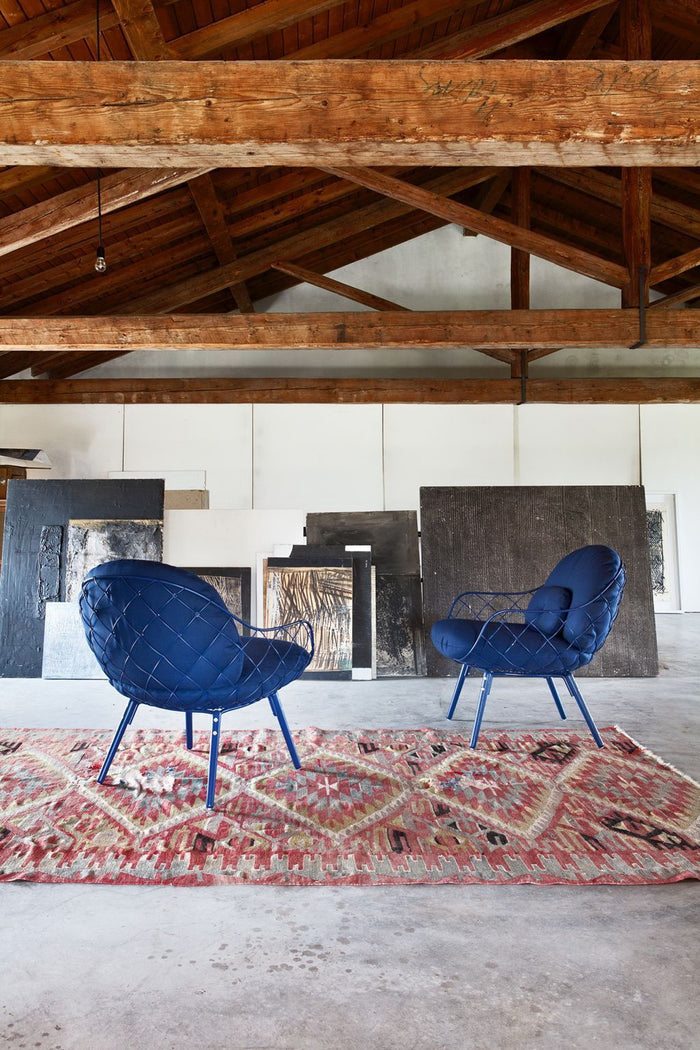 Piña Low fauteuil blauw