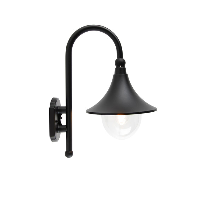 QAZQA Smart buiten wandlamp zwart IP44 incl. Wifi A60 - Daphne