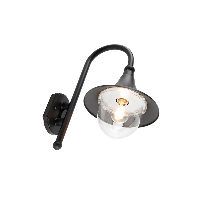 QAZQA Smart buiten wandlamp zwart IP44 incl. Wifi A60 - Daphne