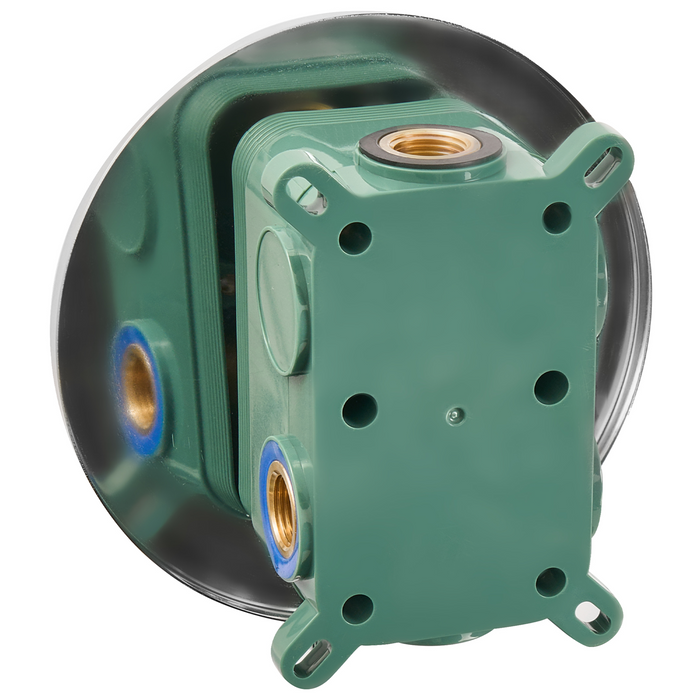 Beliani-PUELO-Ingebouwde doucheset met regendouche-Zilver-Messing