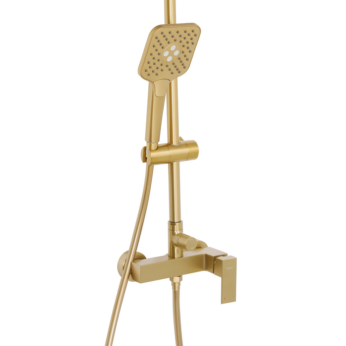 Beliani-COLORADA-Douchemengkraan set met regendouche-Goud-Messing
