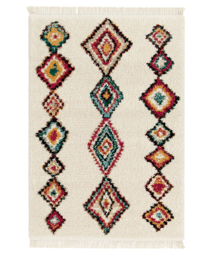 Boho&me Berber vloerkleed - Atlas Nomad ivoor|multi - 160x230 cm