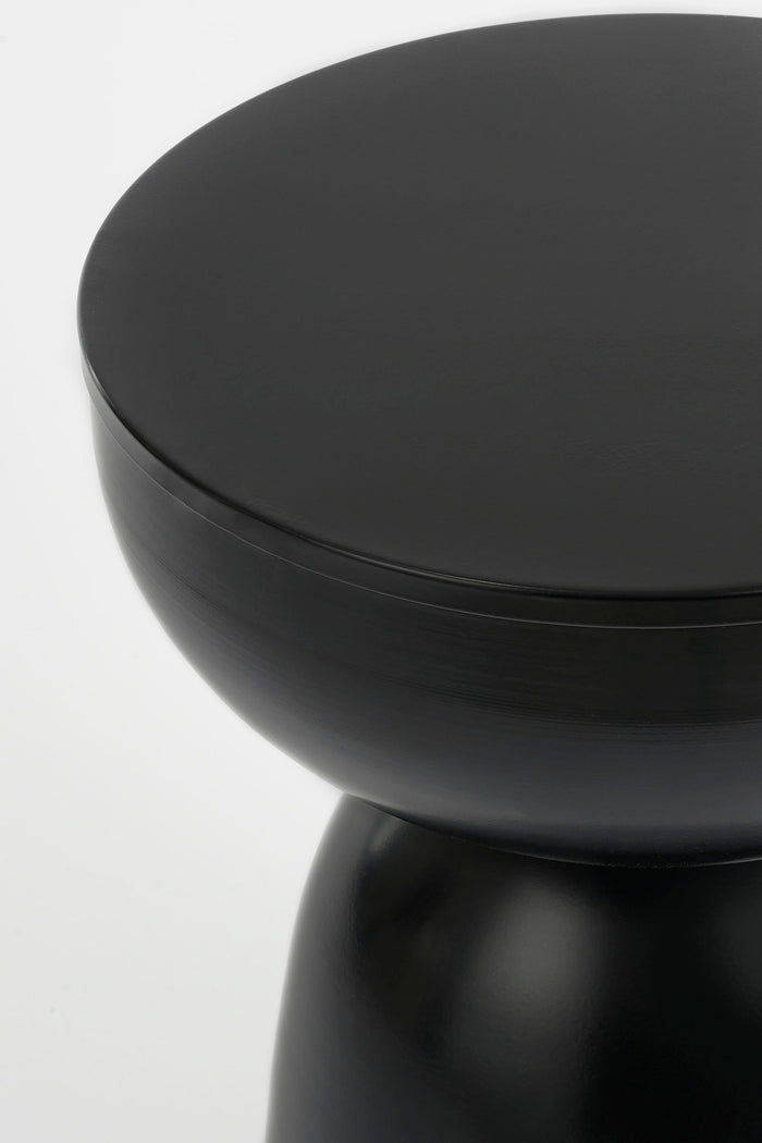Mica Decorations Elliot Bijzettafel - H45 x Ø32 cm - IJzer - Zwart