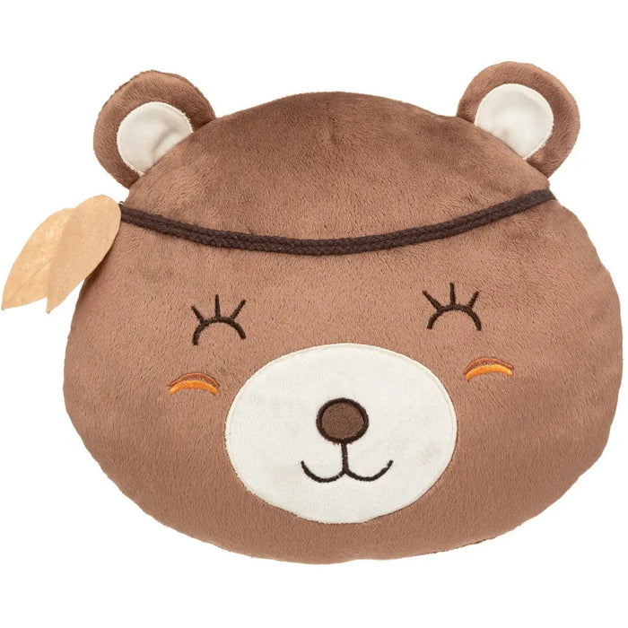 Atmosphera Dieren sierkussen - bruine beer - 30 cm