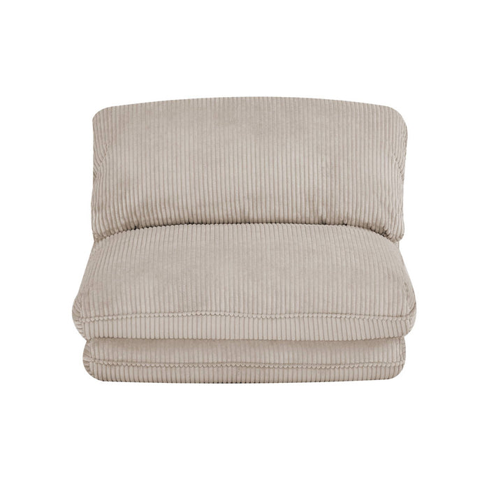 sweeek - Slaapfauteuil omvormbaar ribfluweel dikke rib 1 persoons Cosy