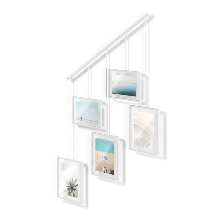Umbra Exhibit Set van 5 Fotolijsten - Wit