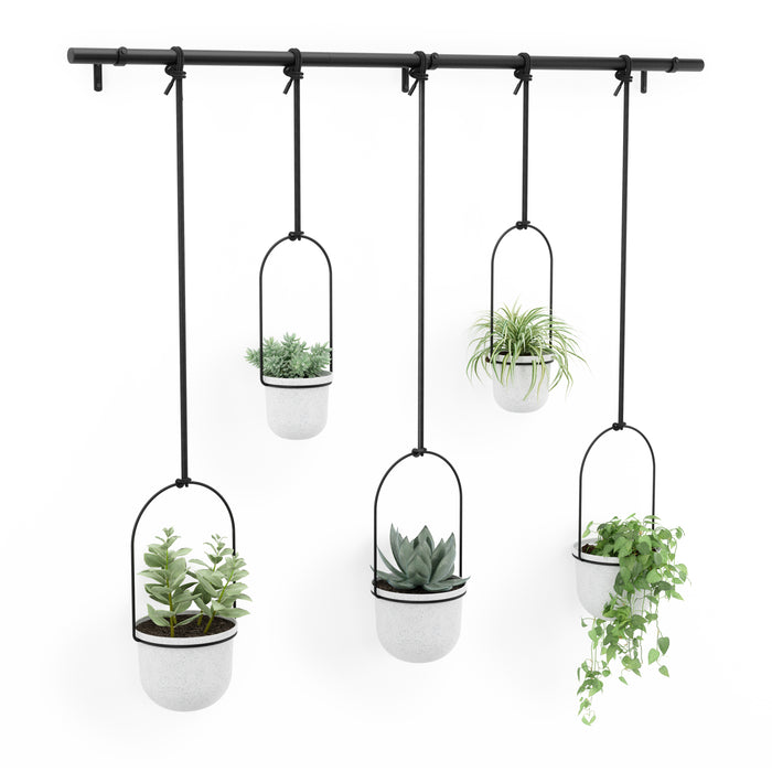 Umbra Triflora Hangende Bloempotten - Set van 5 - Wit