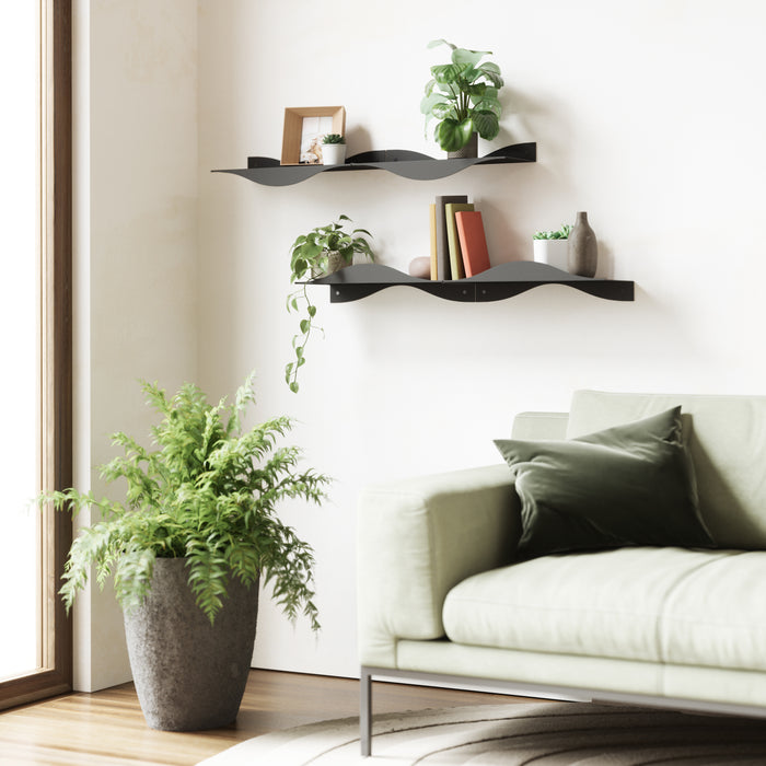 Umbra Surf Wandplank - Set van 2 - Zwart