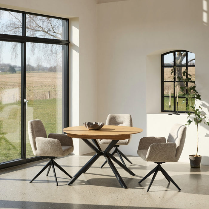 Giga Living - Tv-meubel Zwevend - Naturel Eikenfineer - 140cm - Novero