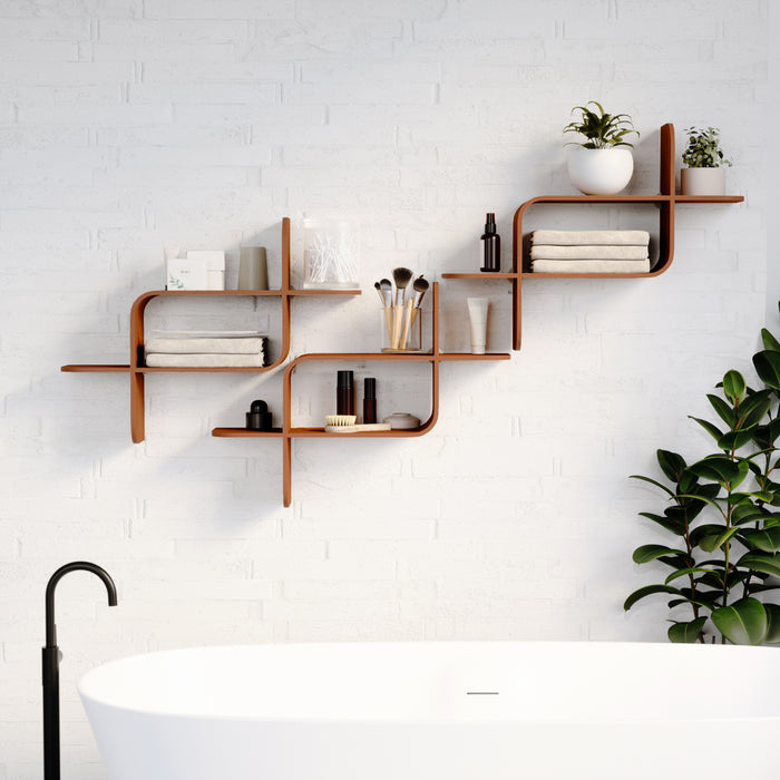 Umbra Montage Wandplank - Walnoot