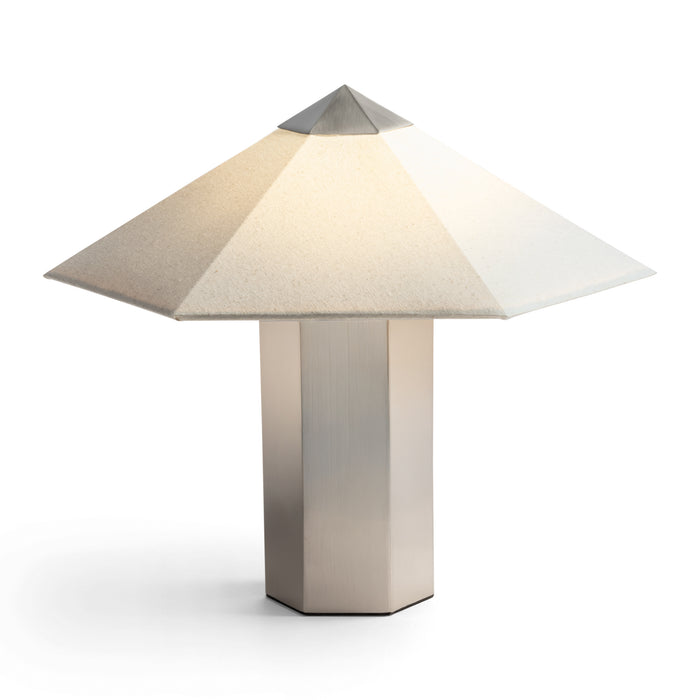 &k amsterdam Phira Tafellamp - Brushed Steel