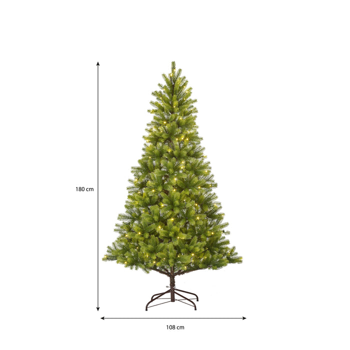 Black Box Trees Nagoya Kunstkerstboom met Verlichting - H180 x Ø108 cm