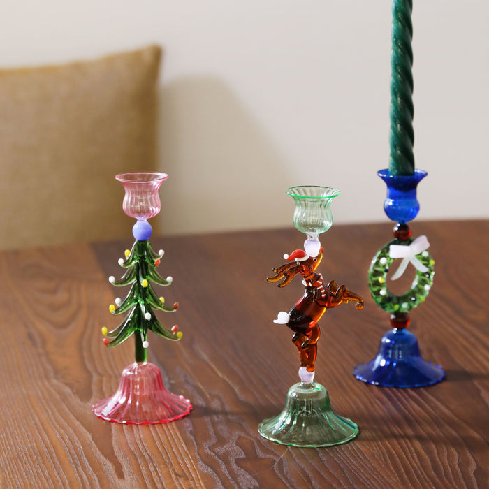 &k amsterdam Merry Kandelaar - Kerstkrans