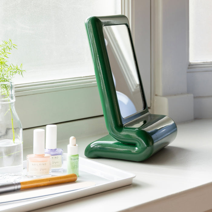 &k amsterdam Vanity Whip Tafelspiegel - Groen