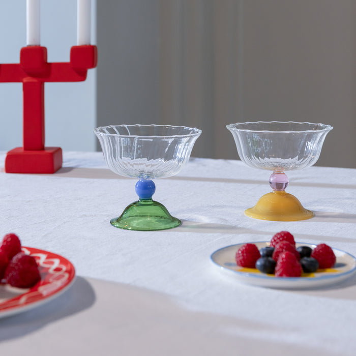 &k amsterdam Tulip Coupe 2 st. - Groen