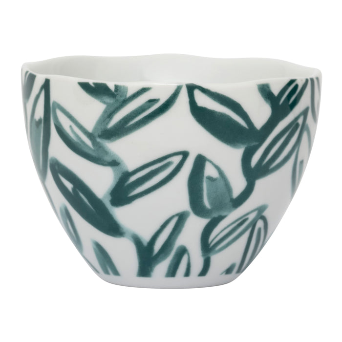 Urban Nature Culture Good Morning Cappuccino / Theekop - Leaves Aqua - 4 st.