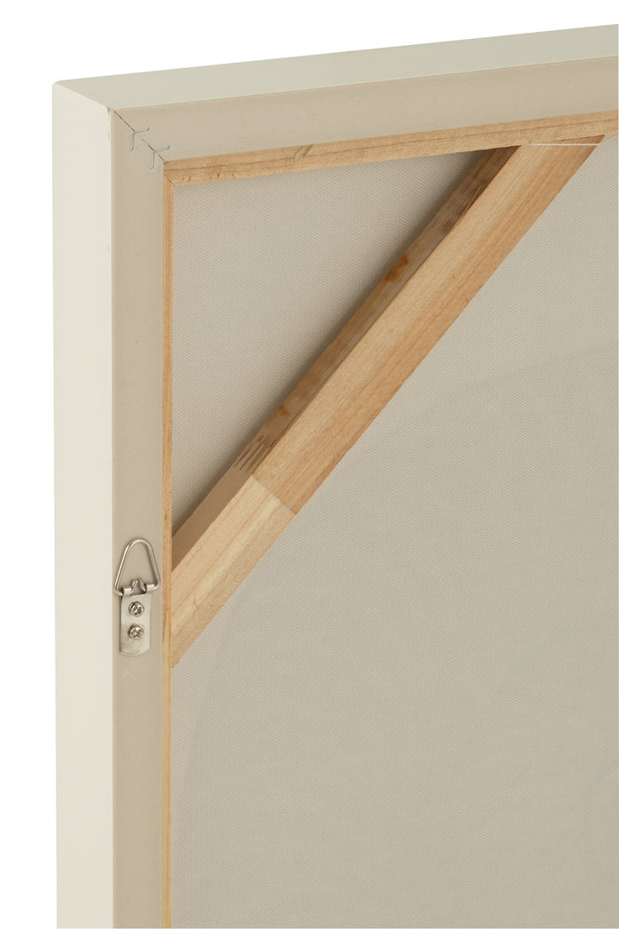 J-Line schilderij Schelp - canvas - wit