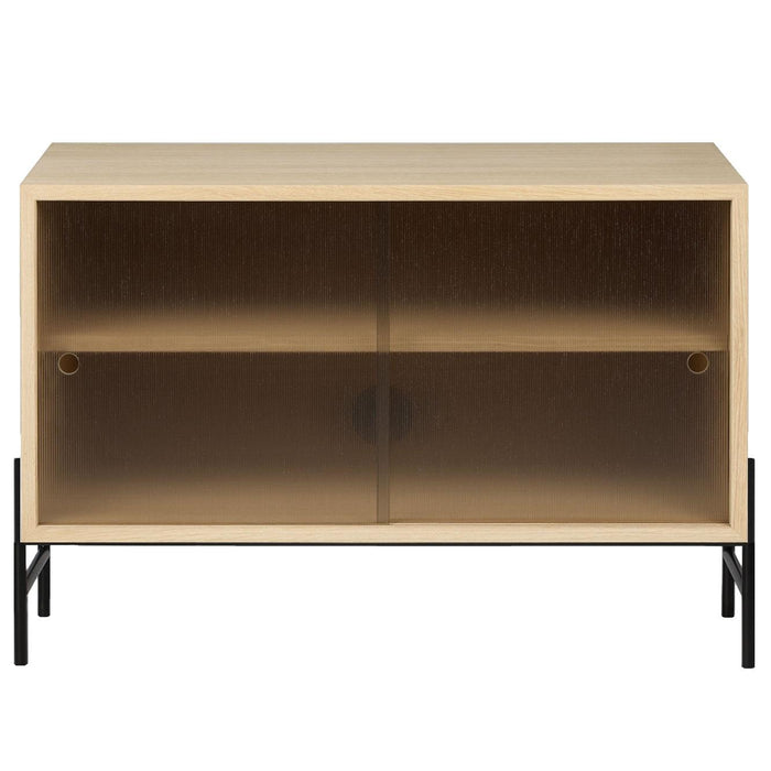 Hifive 75 dressoir H52 glas licht eiken