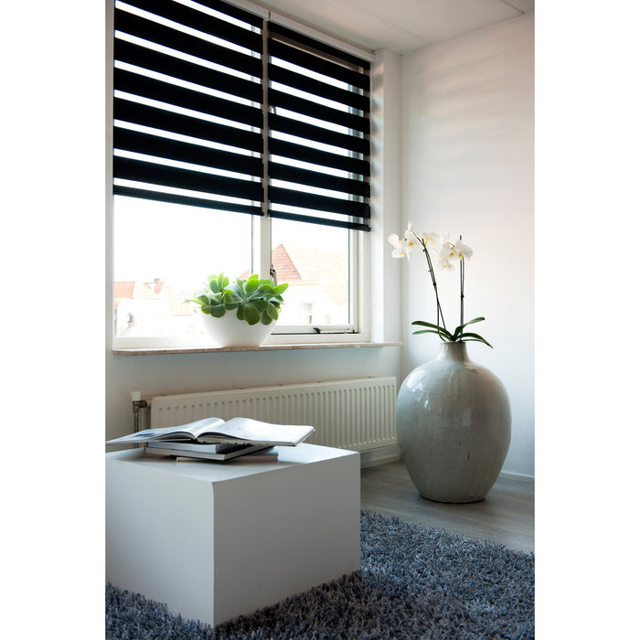 Rollit Noah Duo Rolgordijn Zwart