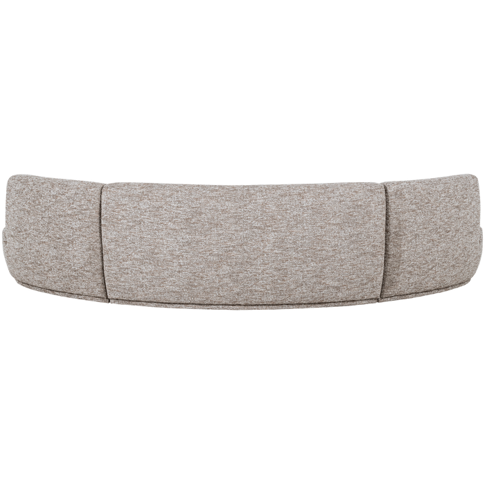 WOOOD Batavier Half Ronde Bank 6-Zits - Polyester - Zand Melange