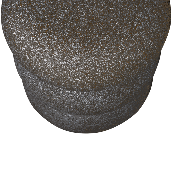 WOOOD Laurel Bijzettafel Met Spikkels - Magnesium - Zwart - 50x40x40