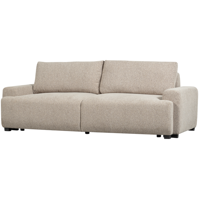 vtwonen Night & Day 3-Zits Slaapbank - Polyester - Naturel Melange