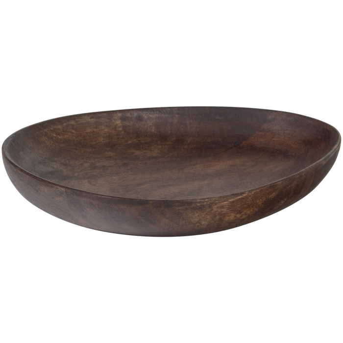 WOOOD Sevran Dienblad - Mango Hout - Donkerbruin - Set van 2