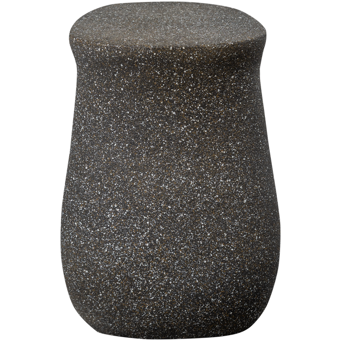 WOOOD Mason Bijzettafel Met Spikkels - Magnesium - Zwart - 45x42x33