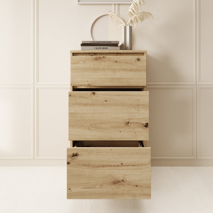 Meubella - Ladekast Brett - Eiken - 50 cm