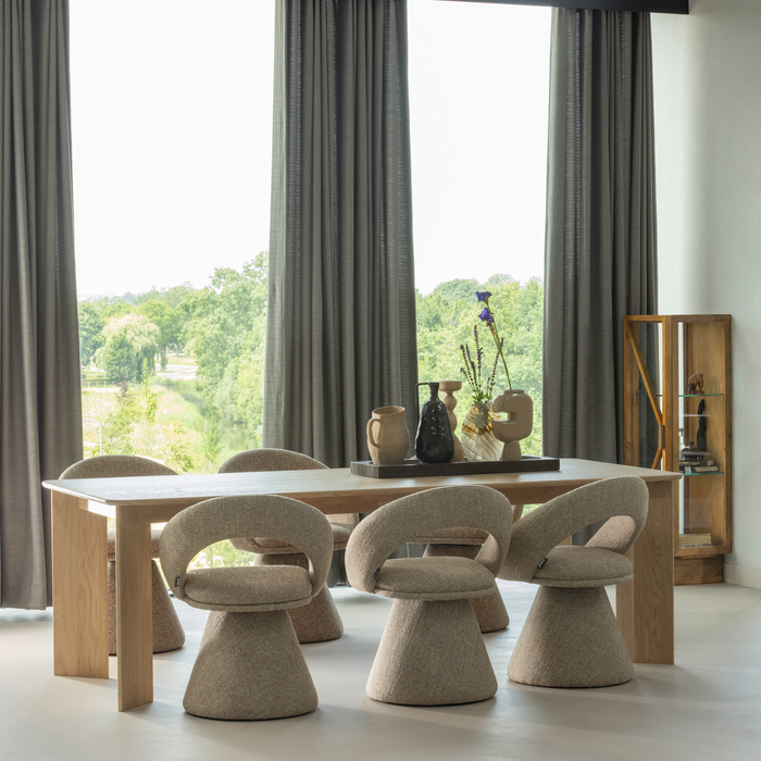 WOOOD Kella Kast 1-Deurs - Mango Hout - Bruin - 137x40x39