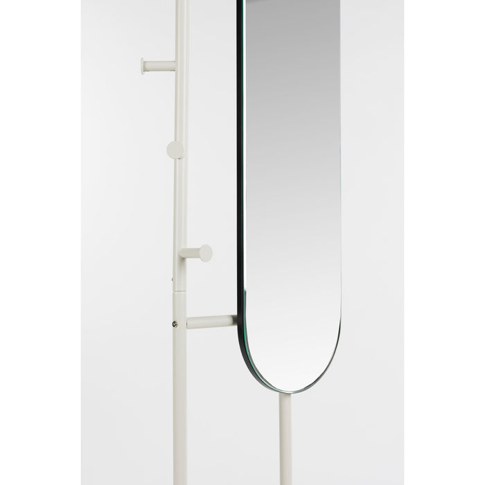 Zuiver Vero Staande spiegel| Passpiegel met kapstok Beige