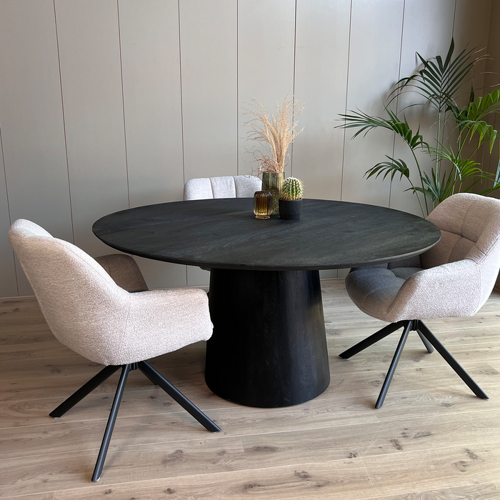 Eetkamertafel Oslo 150cm Zwart