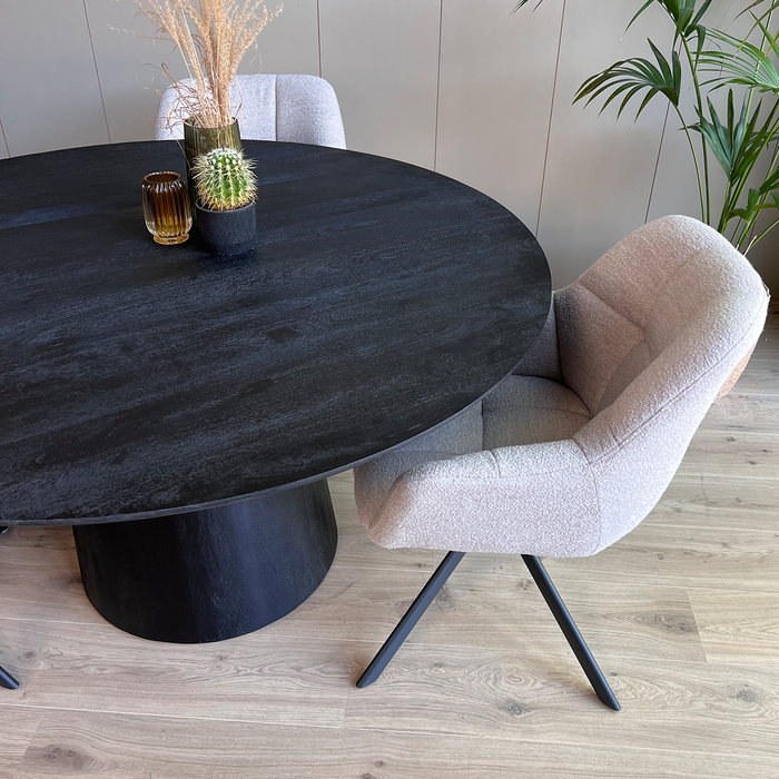 Eetkamertafel Oslo 150cm Zwart