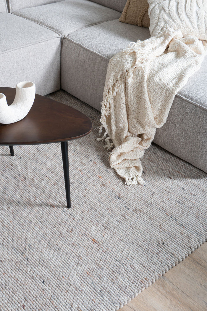 Veer Carpets - Vloerkleed Scott Donker Beige 240 x 340 cm