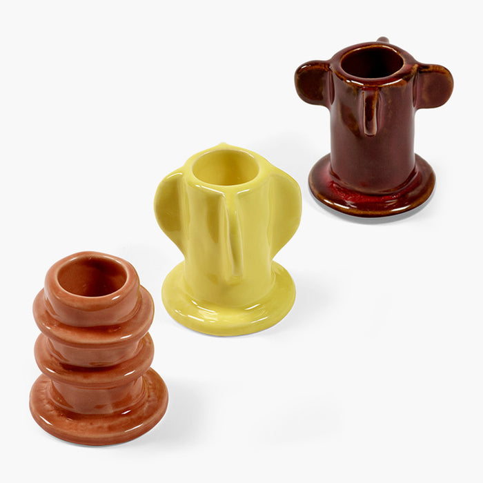 SERAX - Marie Michielssen - Glazed Molly Kandelaar 02 - Set van 3