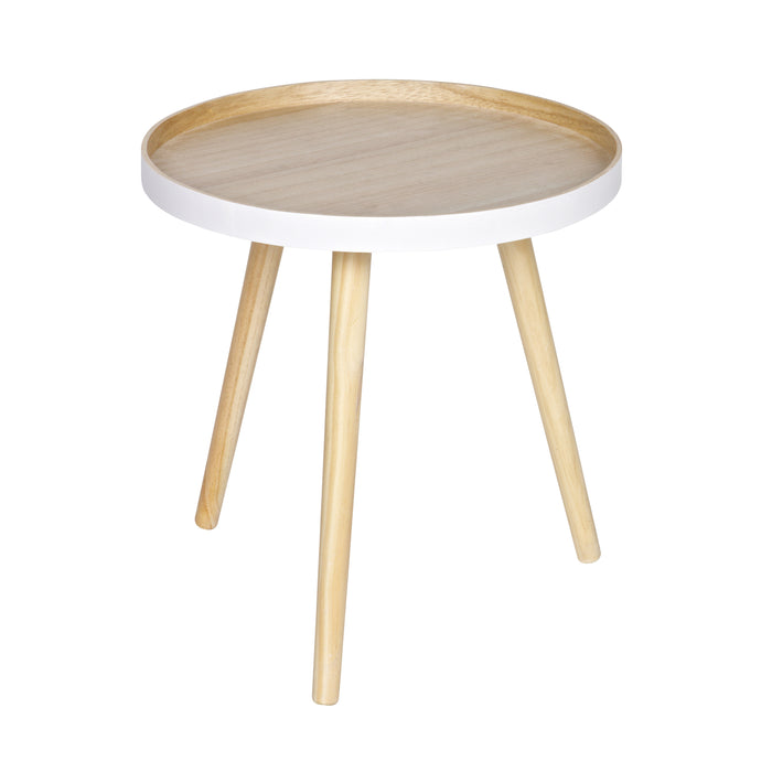 Woood Sasha Bijzettafel - Natural White