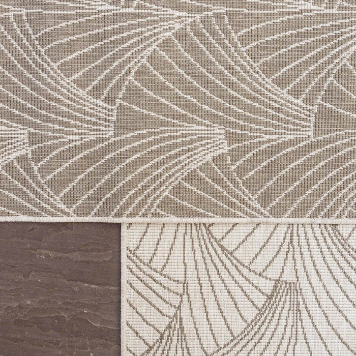 Interieur05 Buitenkleed Deco bruin|grijs dubbelzijdig - 240 x 340 cm