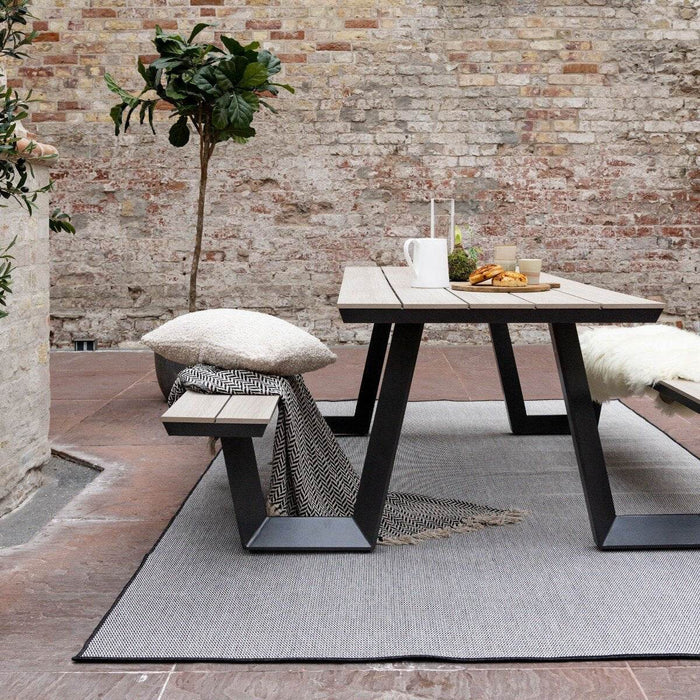 Buitenkleed Mono - Zwart|wit - dubbelzijdig - EVA Interior