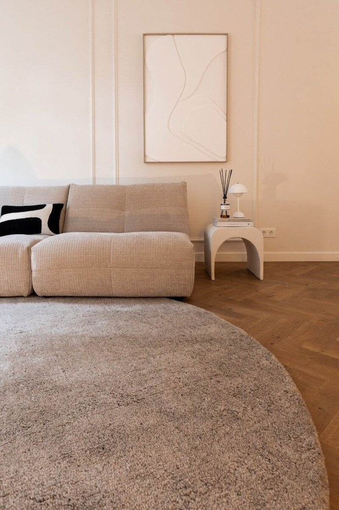Interieur05 Rond Berber Vloerkleed Zand Nador - 160 x 160 cm