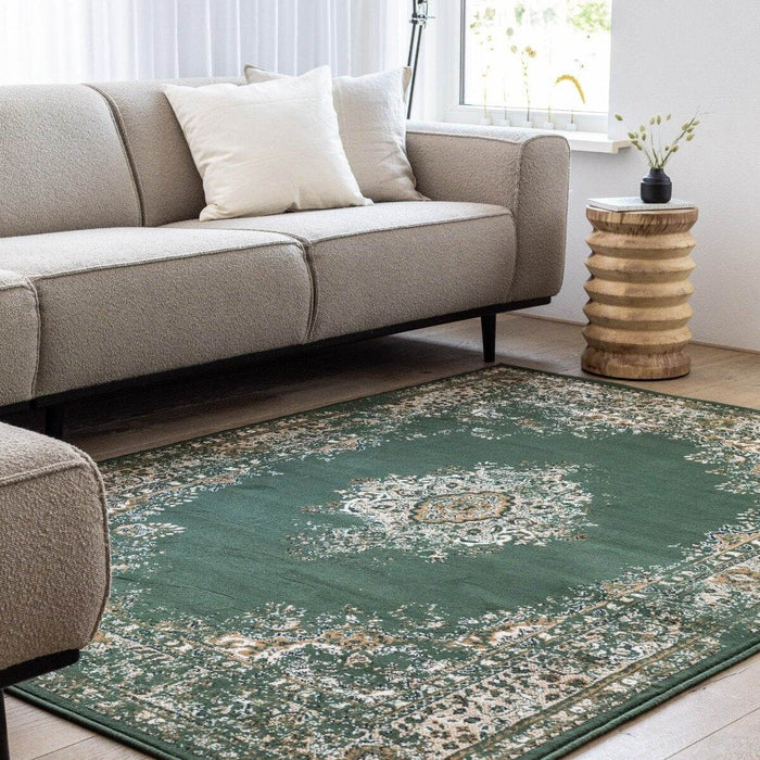 Interieur05 Vintage Vloerkleed Keshan Groen - 240 x 330 cm