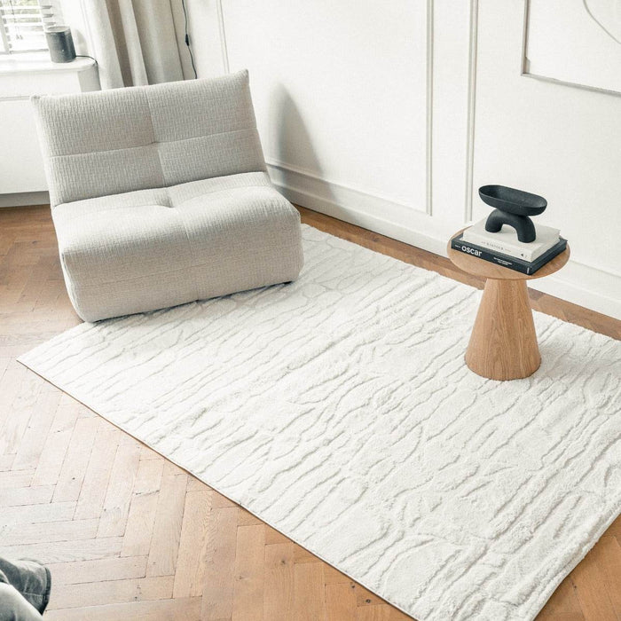 Interieur05 Scandinavisch vloerkleed Bjorn creme|wit - 140 x 200 cm