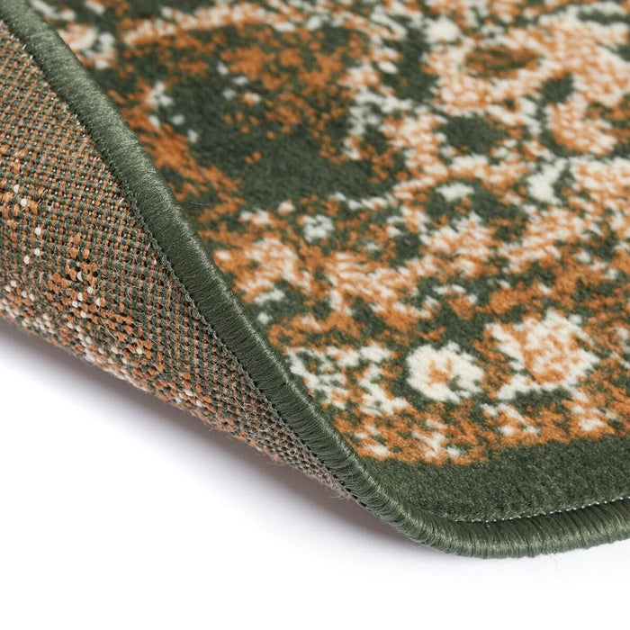 Interieur05 Rond Vintage Vloerkleed Keshan Groen - 160 x 160 cm