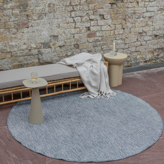 Eva Interior Buitenkleed Dahl Rond - Grijs - Dubbelzijdig