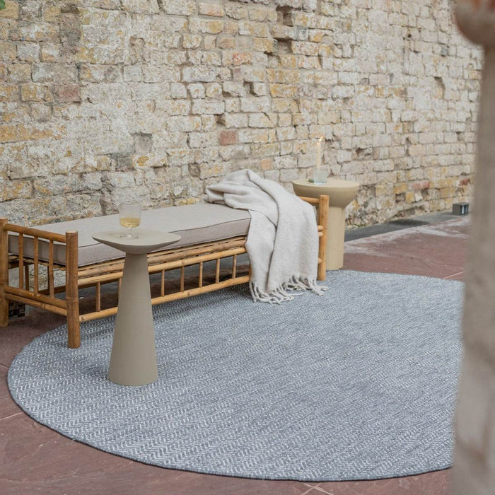 Eva Interior Buitenkleed Dahl Ovaal - Grijs - Dubbelzijdig