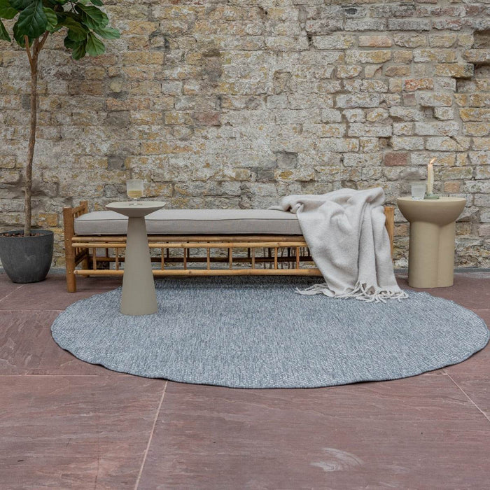 Eva Interior Buitenkleed Dahl Rond - Grijs - Dubbelzijdig