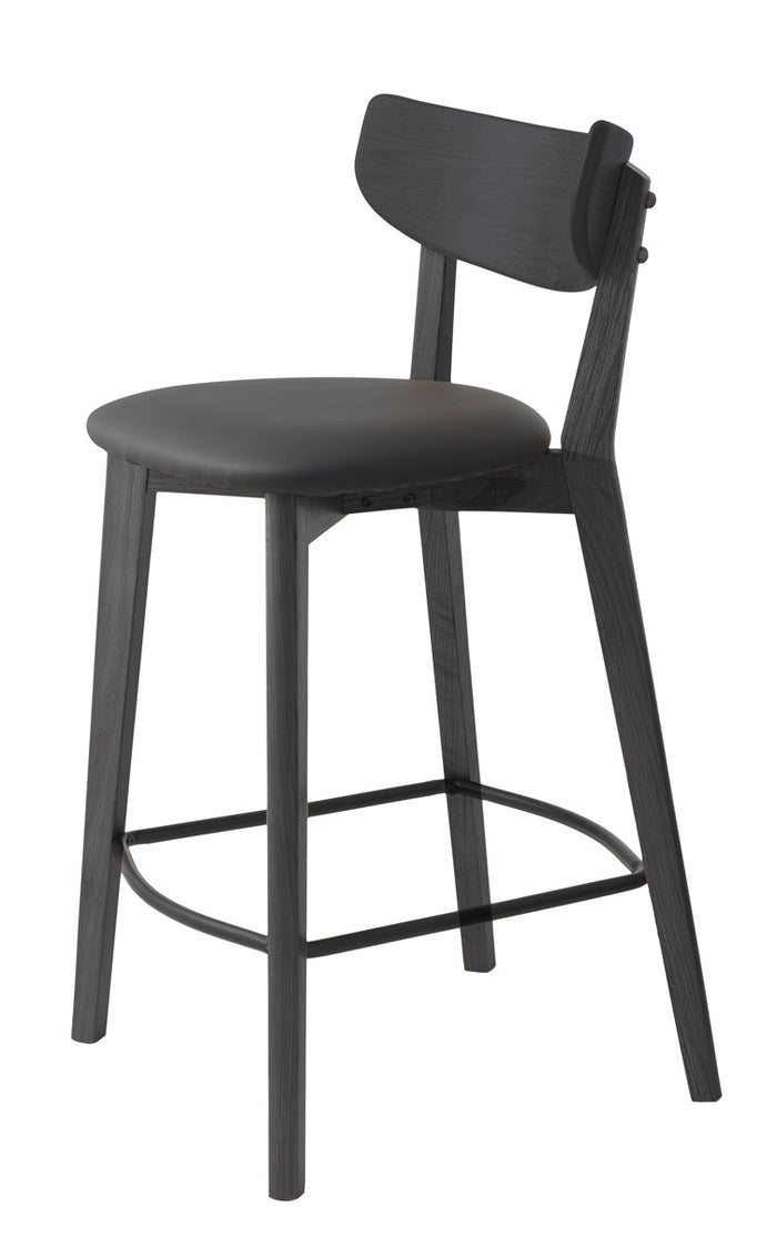 Giga Living - Barstoel Zwart Eikenhout - Pero