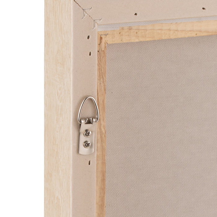 J-Line schilderij Pampas - canvas|hout - beige - 2 stuks