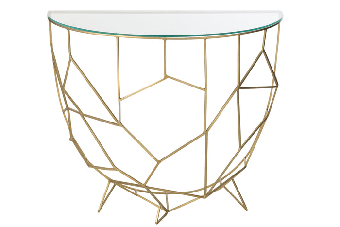 J-Line console Moza - metaal|glas - goud